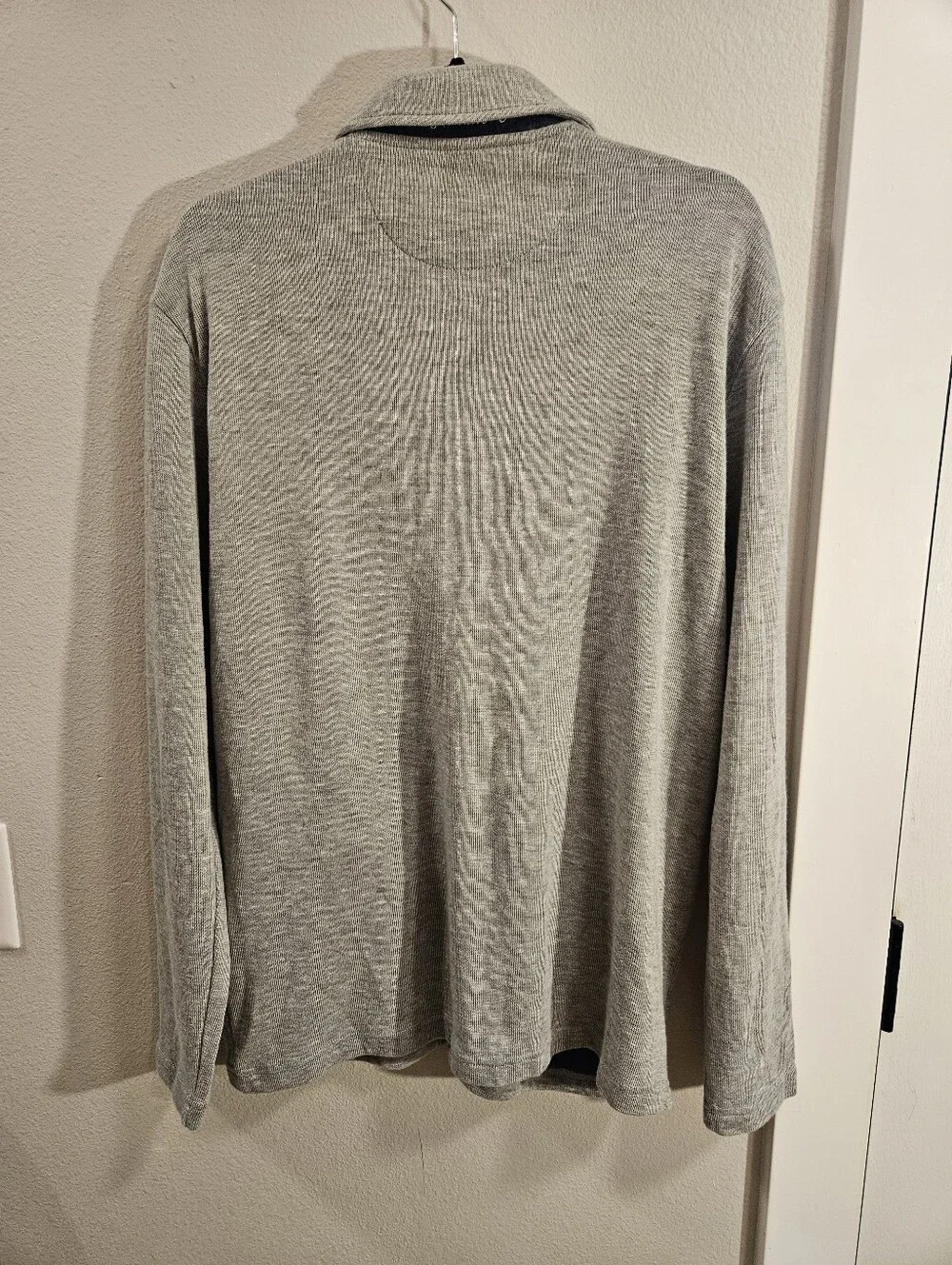 JOHNNIE-O Tudor Knit Jacket Men Size Medium Gray